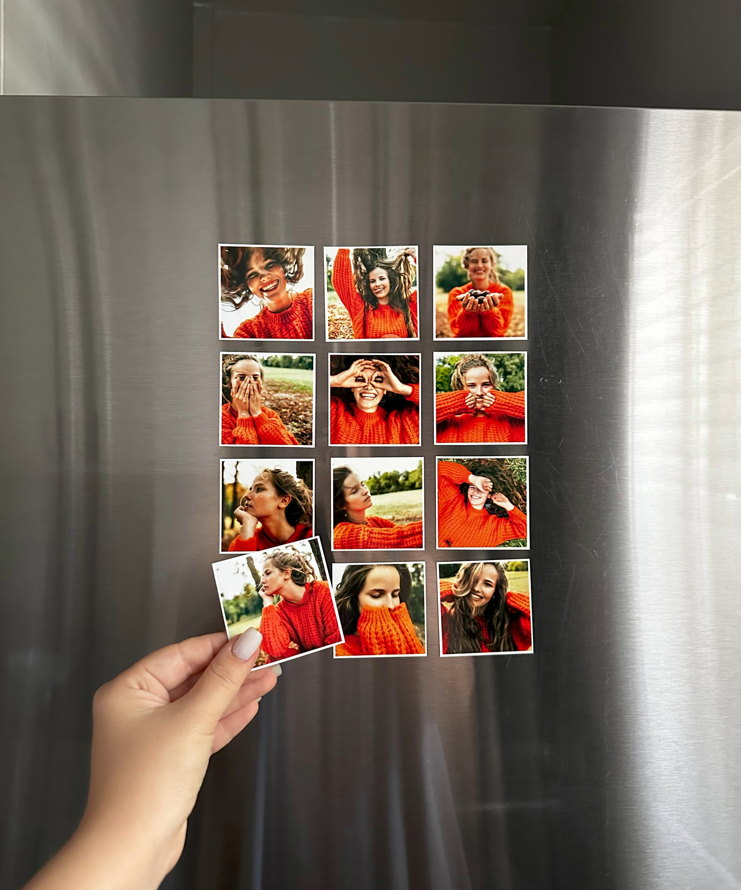 12 Square Photo Magnets